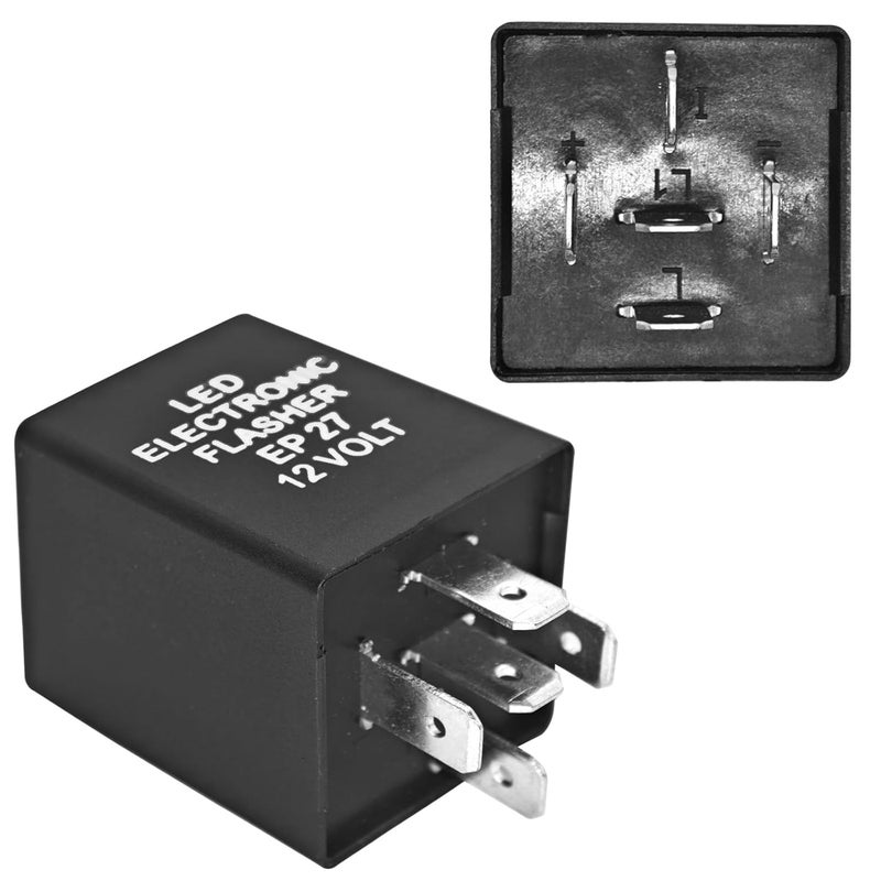 Formiden 5-Pin EP27 FL27 Electronic LED Flasher Relay for Fixing Hyper Flash Issue in LED Turn Signal Bulbs - Image 5